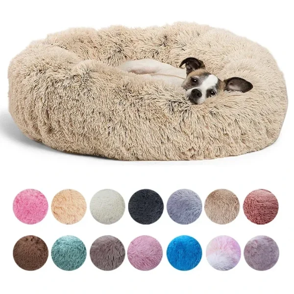 Round Pet Bed – Winter Warm Sleeping Bed 40-90cm